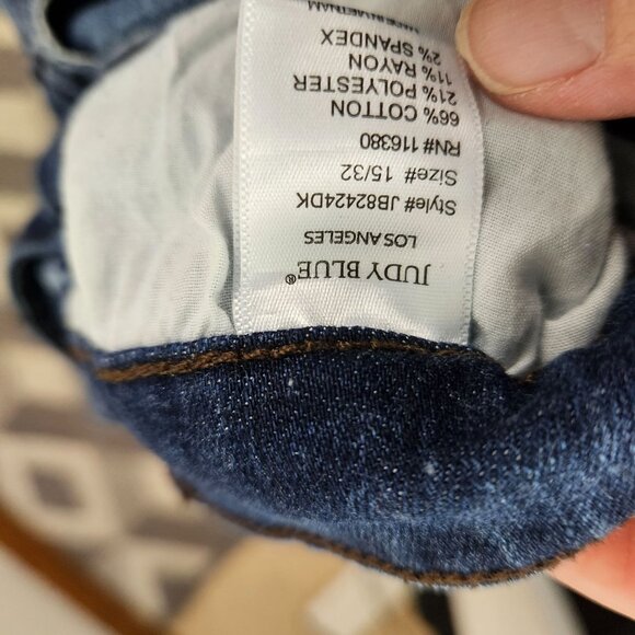 Judy Blue Womens High Waist Raw Hem Dark Wash Skinny Jeans Size 32W Raw Hem - Picture 10 of 11